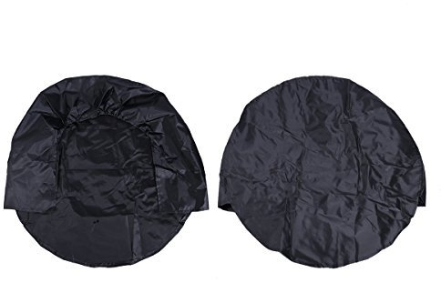 VORCOOL 2pcs Rad-Reifen-staubdichte Abdeckungen für Auto-LKW-Auto-Wohnmobilanhänger (Schwarzes)