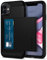 Spigen Slim Armor CS Hülle Kompatibel mit iPhone 11 Kartenfach -Schwarz