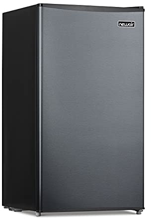 NewAir 3.3 Cu. Ft. Compact Mini Fridge with Chiller Compartment, Energy Star Certified, Single Door Refrigerator, Can Dispenser, Perfect for Dorm Rooms, Bedrooms, Home Offices, and RV Vans
