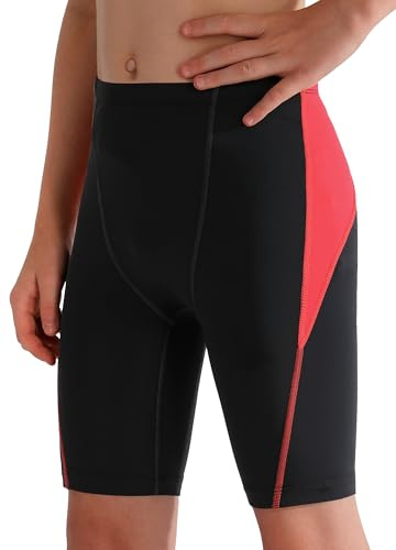 MIVEI Boys Swim Jammers - Youth Competitive Swim Racing Team Swimming Shorts Swimsuit Trunks Bathing Suit Quick Dry UPF 50+