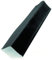 Onduline Ortgangabschluß für ONDULINE Dachplatten (BASE, EASYLINE, Ondalux, Duro/S), schwarz 100 cm (schwarz)
