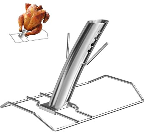 BQMAX Asador de pavo con infusión de acero inoxidable