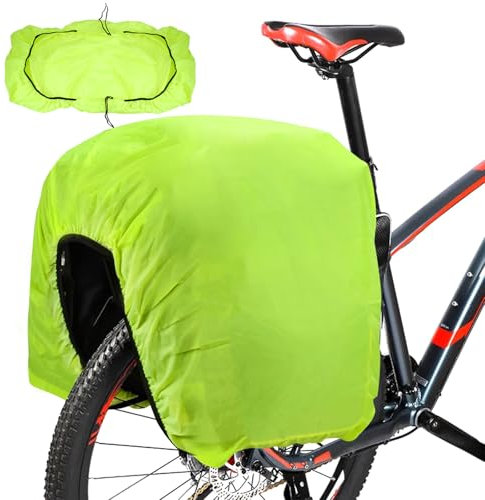 126x66 cm Radtasche Raincover, Regenschutz Fahrradtasche, Fahrradtasche Regenschutz, Regenschutz Fahrradkorb, Fahrradkorb Abdeckung Wasserdicht, für die Meisten Fahrräder, Mountainbikes