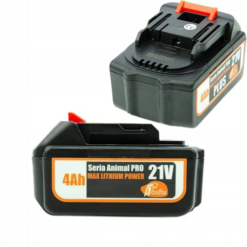 Rosfix Batterie 21V 4Ah Max Lithium Power Haute Capacité Charge Rapide