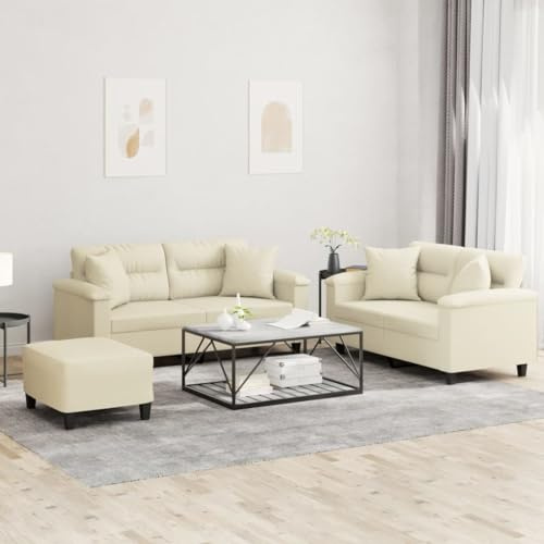 Frdhee Pull Out - Divano ad angolo, 3 pezzi, con cuscino, in similpelle, per camere degli ospiti e piccoli spazi, versatile