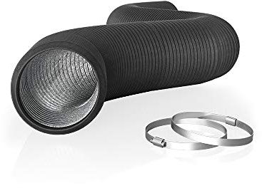 AC Infinity Flexible 100mm Aluminum Ducting, Heavy-Duty Four-Layer Protection, 2.4m Long for Heating Cooling Ventilation and Exhaust, 4 Ducting, 8 ft. Long