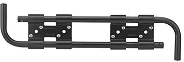 THIRARD - Double Barre de Sécurité pour Volet en Bois - Acier - Zingué Noir - Tubes Acier avec Goupilles d’Arrêt - Fixation Par 4 Vis Indévissables - Montage Rapide - Ø 16 x 430 mm