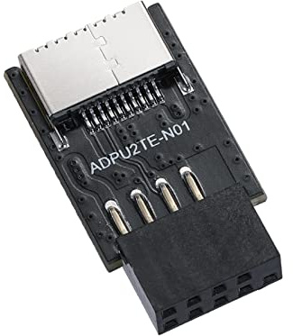 MZHOU Adaptador USB 2.0 9 Pines a Type-E, Convertidor Frontal Type-C PC