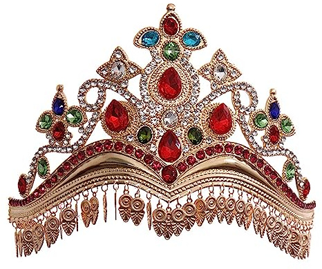 Diadèmes à cheveux en alliage - Accessoires de studio de mariage - Accessoires tendance - Pour filles - Bijoux de tête folklorique - Accessoires éthiques pour fête de mariage, spectacles de danse