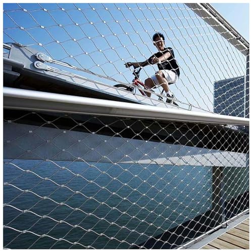 Rete Metallica in Acciaio Inossidabile 304, Rete di Protezione per balconi, Rete Metallica per pollame da Giardino, Rete Resistente per Recinzione per Cervi, Recinzione,3.5x28m