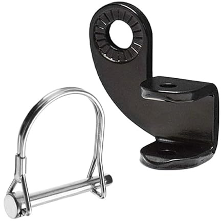 Violiica 90-Degree Bicycle Trailer Hitch Coupler Towbar for Kids Pet Bike Accessories, Steel Construction, 2-Piece Set