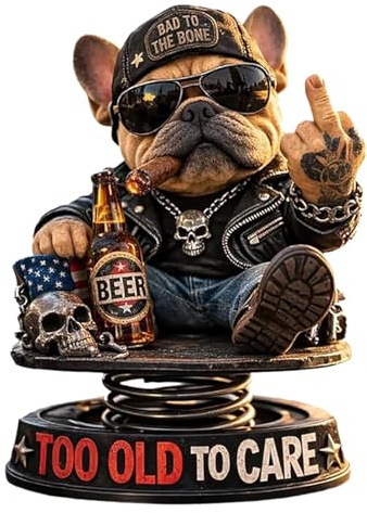 DXPETA Car Bobble Head, Dashboard Bobblehead Car Ornaments, 15 cm by 7 cm by 7 cm Dimensions, Dog Beer Design Bobble Head for Car Dashboard