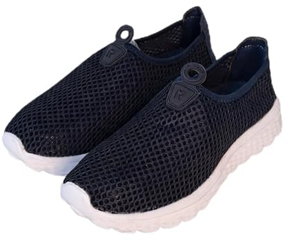Zapatillas Deportivas Hombre Sin Cordones, Slip-On Ultraligeras, Tejido Transpirable de Malla, Suela EVA Flexible y Antideslizante, Máxima Comodidad para Caminar y Viajar