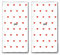 20 Taschentücher (2x 10) Kleine Herzen rot/Herzen/Hochzeit/Freudentränen