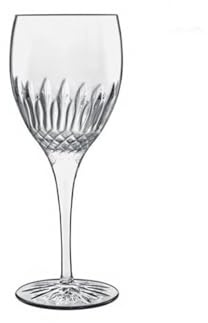 Luigi Bormioli White Wine Glasses Set of 4 - Diamante Crystal Wine Glasses 380ml, Ultra Clear & Durable Dishwasher Safe Glassware with Titanium Reinforced Stems, Gift Box Included, Made In Italy