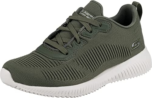 Skechers Women's Squad Tough Talk Sandal, Green, 3 UK