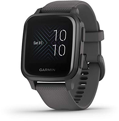 Garmin 010-02427-00 Venu Sq, GPS Smartwatch with Bright Touchscreen Display, Up to 6 Days of Battery Life, Slate (Renewed)