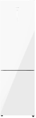 Cecotec Kühlschrank Kombi 2 Türen Glas Bolero CoolMarket Kombi 356 White Glass D. 356 L, Höhe 200 cm, Breite 60 cm, Energiesparend, Multi Air Flow, Total No Frost