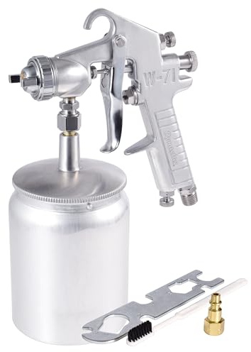 Dynastus Siphon Air Spray Gun High Atomization Paint Sprayer, 1.5mm Tip 650cc Cup, Suitable for Water-Based Coatings, Various High Viscosity Paints and Adhesive Coats