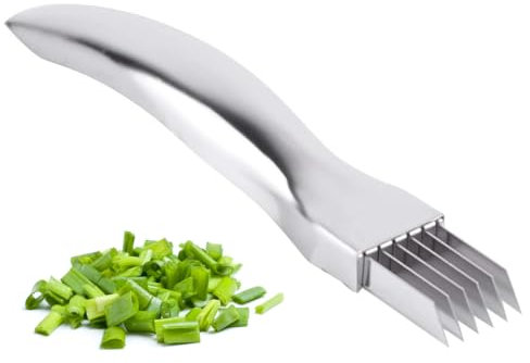 ZPSHYD Knife Inoxidable Shred Cebolla,Cortador de Cebolletas de Acero Inoxidable Cree Tiras de Cebolla y Vegetales para Cebollas Verdes,Puerros y Más