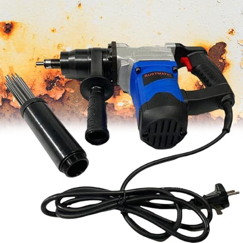 Marteau à aiguilles Détartreur à aiguilles électrique portatif 1100 W, machine de nettoyage antirouille à aiguille, machine de dérouillage à aiguille électrique, détartreur à aiguille électr