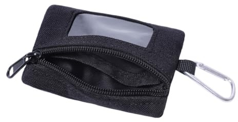 Abaodam Paquet Banane d'Extérieur Tactique Noir Petit Paquet Compact pour Clés et Cartes Pochette de Rangement Résistante pour Randonnée Camping et Activités Outdoor