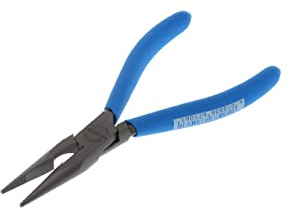 GEDORE Pinza a Becchi Mezzotondi, Ganasce Lunghe, Dentata, Dritta, Temprata a Induzione, Impugnatura Antiscivolo, Pinza Lunga 140 mm, 8132-140 TL