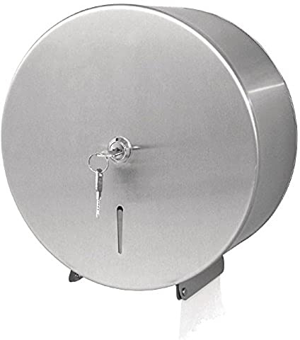 Jantex Stainless Steel Jumbo Roll Tissue Dispenser Satin Finish St/St 304