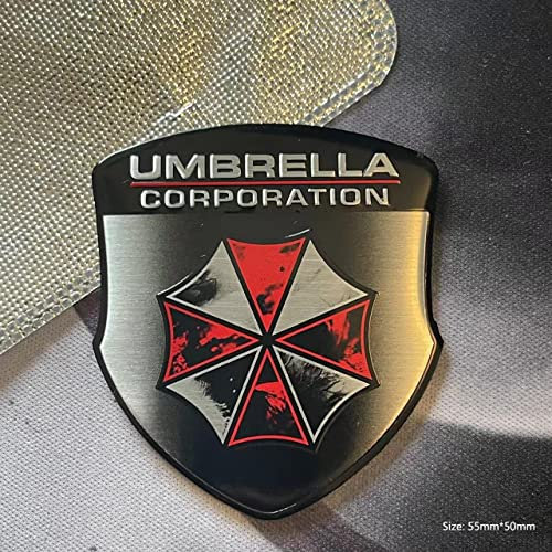 HHF-1 Umbrella Corporation Resident Evil Autocollant en métal pour voiture Noir