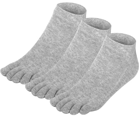 Warm-Han 99% algodón talla 39-43/77% talla 44-46 Calcetines de dedo del pie de algodón para hombre de caña corta hasta el tobillo calcetines de cinco dedos M907