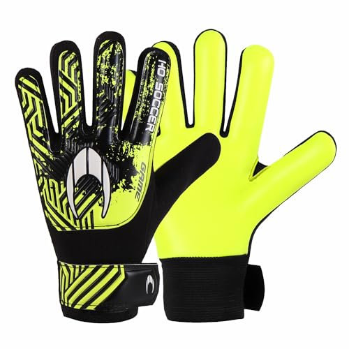 HO Soccer Game Lime Torwarthandschuhe, Unisex, Kinder, Schwarz/Limette, 2