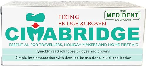 CIMABRIDGE:Kit di riparazione per protesi dentarie, consente di fissare da soli ponti, o capsule