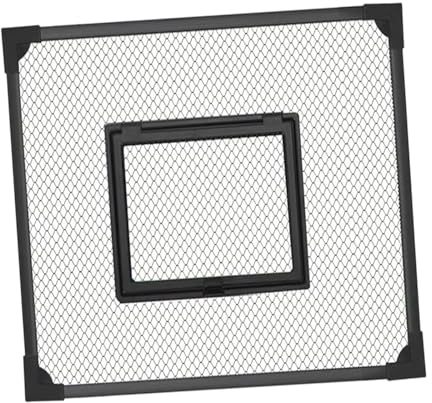 Fenteer Reemplazo de Tapa de Tanque, Autoensamblaje, Cubierta de Red Antisaltos, Tapa de Acuario Negra, Accesorios, Multifunción, Fácil de Instalar, 30x30cm
