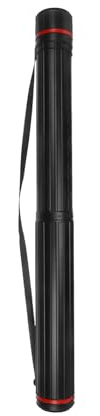 Tubo para póster, estuche de transporte telescópico, contenedor de almacenamiento impermeable, correa de hombro ajustable, soporte protector de arte, suministros de dibujo para estudiantes