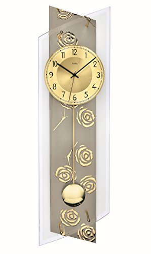 AMS 5223 Relojes de Péndulo Relojes Radiocontrolados Relojes de Pared Modernos Vidrio