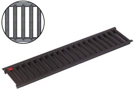 ACO Self® Stegrost Stahl verzinkt anthrazit pulverbeschichtet 50 cm (Länge)