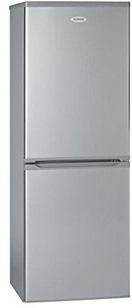 Bomann KG 183 Réfrigérateur/Congélateur/A + + +/180 cm Hauteur/131 kWh/an/176 L refroidissement partie/65 l partie Congélateur/Thermostat Réglable/Porte attaques wechselbar Silber