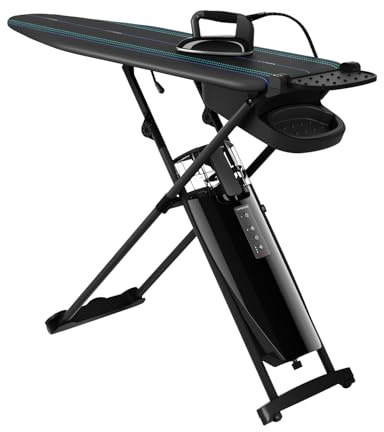 Laurastar Smart U, Ironing System, Hygienic Steam Kills Bacteria and Dust Mites, Active Board, 3D Active Soleplate, Pulse Steam, Removable Water Tank, Single Temperature, Integrated Wheels