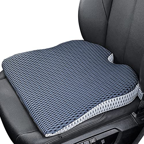 MargGona Car Wedge Cushion for Car and Truck Seats Office Chair Wheelchair - Memory Foam Cushion for Sciatica Relief