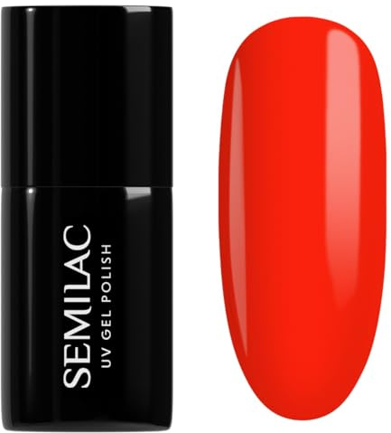 Semilac UV Nagellack Hybrid 446 Yolo Orange 7ml Kollektion Neonz