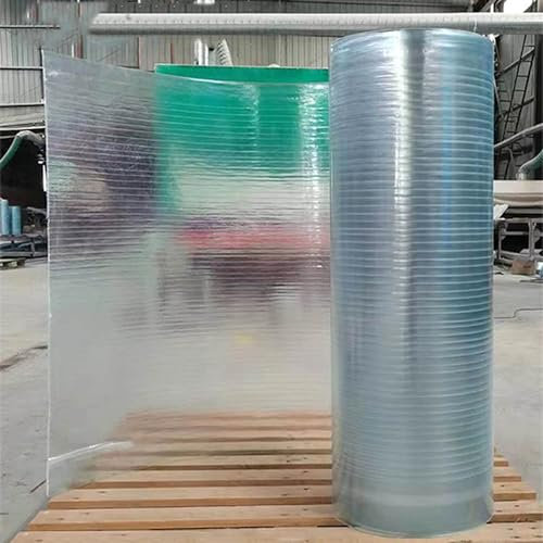 LRYELWA Plaques de Polycarbonate 1mm Feuille de Toiture Imperméable et Antichoc,Couverture de Toit,Panneau de Remplacement pour Serre Jardin Hangars,Facile à Plier et à Couper (0,5m x 3m)