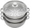 3 Tier Edelstahl Dampfer, 28cm Drei Lagen Edelstahl Dampfgarer Steam Cooker Kochtopf Dampfgarer verdickt Drei-Schicht Dampfgarer für Knödel Gemüse oder Geflügel, Spülmaschinenfest