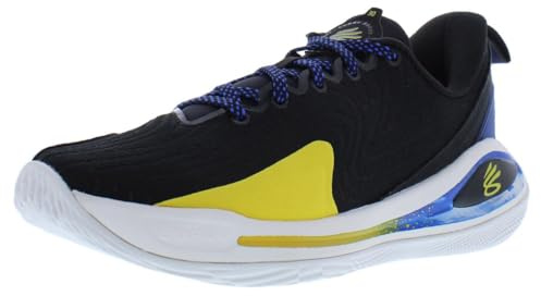 Under Armour Grade School Curry 12 Dub Nation - Scarpe da basket progettate per comfort e controllo, Nero/Team Royal/Taxi - 001, 6.5