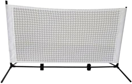 Rete pratica – Rete da allenamento per palline da tennis da 2,7 m per casa, cortile con funzione di configurazione portatile, reti da allenamento per vialetto, parco, spiaggia, strada, materiale in
