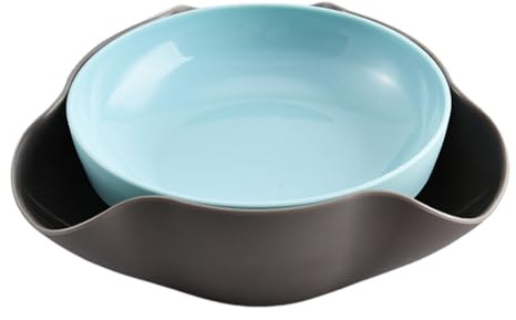 Generico Per Snack - Vassoio Da Portata A Doppio Strato Con Contenitore Per Guscio, Recipiente Riutilizzabile For Pistacchi Ed, Da Servizio | Scodelle In PP Alimentare For Frutta, Carame