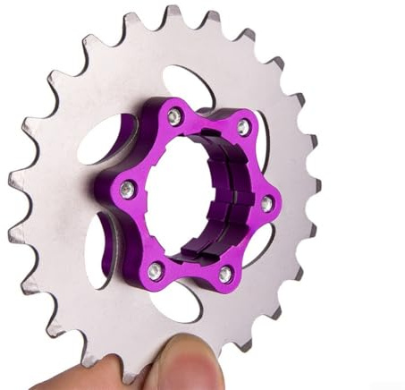 Volano per biciclette a velocità singola con anello di bloccaggio supporta più dimensioni del pignone da 16T a 23T per design compatibile con mozzo libero HG (23T)