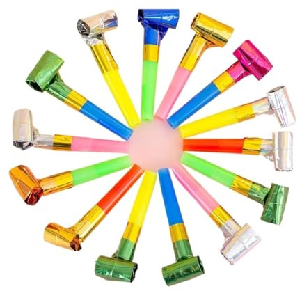 100 pezzi di fischietti in plastica for creare un'atmosfera da festa, souvenir rumoroso Per Partito