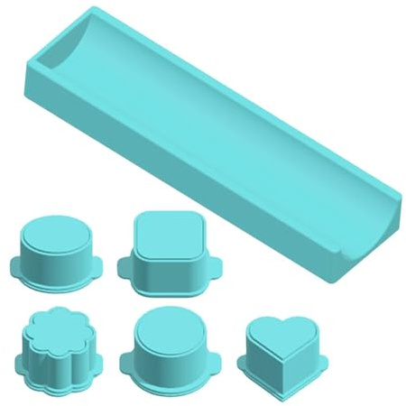 Genérico Cake Pop Cutter, Cake Pop Molder, Baking Tool Set with Tray, Baking Mold Set, Easy Shape Dessert Maker Tool for Home Kitchen Birthday Party Wedding Holiday Celebration, 7.87x2.2 Inches