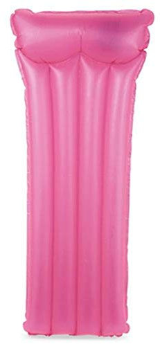 Intex 59717 - Materassino Trasparente, 183 x 76 cm, Giallo/Arancione/Rosa