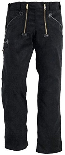 FHB Zunfthose ohne Schlag, Arbeitshose, schwarz, Gr. 52